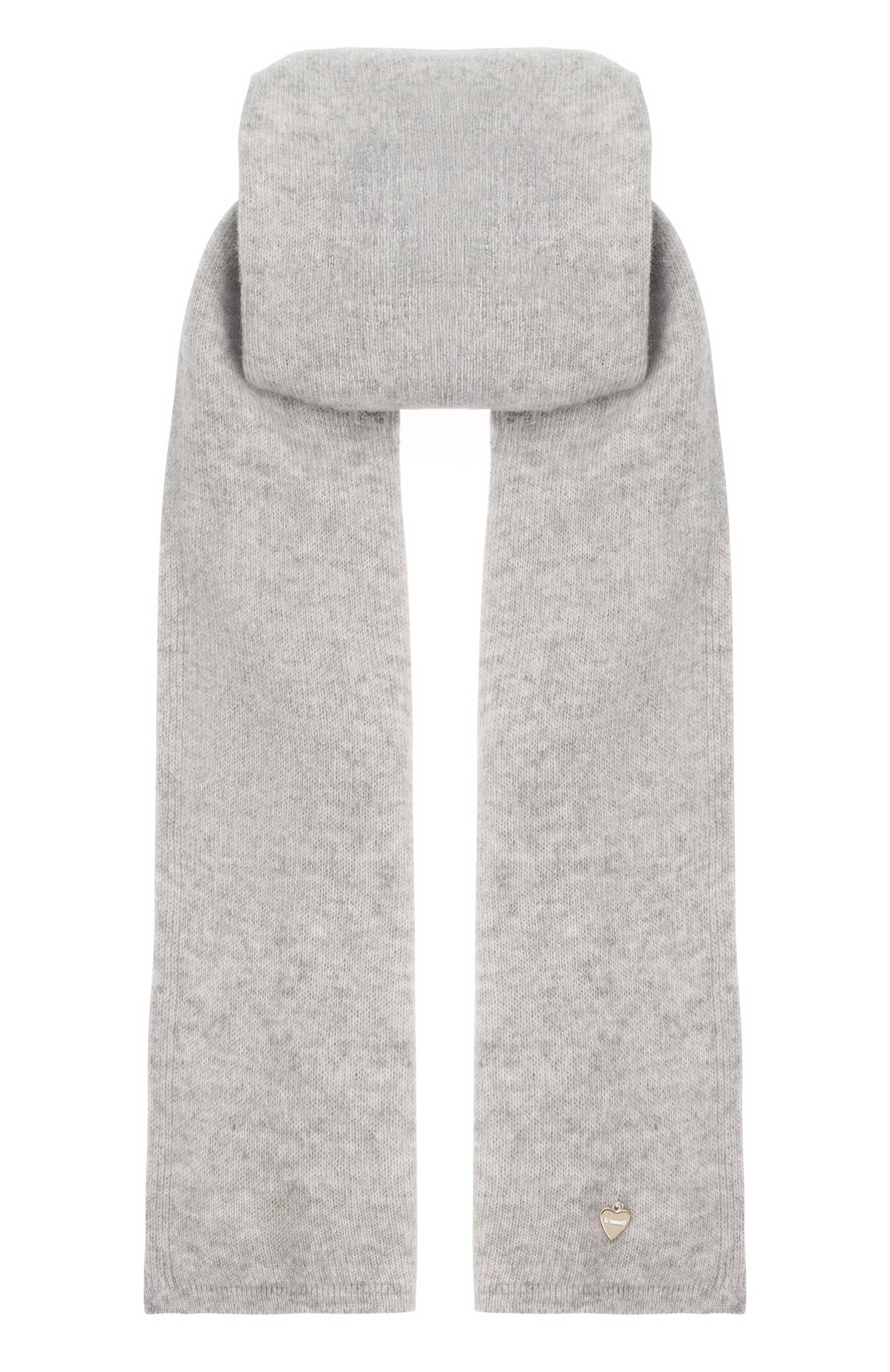 Шарф из шерсти и кашемира IL TRENINO серого цвета по цене 16600 руб., арт. FW-5892, фото 1 Шарф из шерсти и кашемира IL TRENINO, арт. FW-5892, фото 1