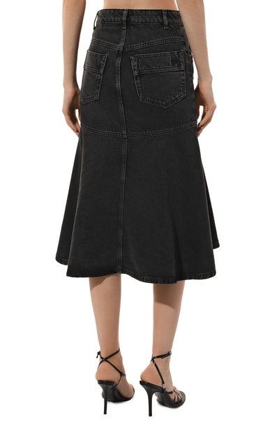 Джинсовая юбка PHILOSOPHY DI LORENZO SERAFINI черного цвета по цене 41850 руб., арт. A0101/5731, фото 4 Джинсовая юбка PHILOSOPHY DI LORENZO SERAFINI, арт. A0101/5731, фото 4