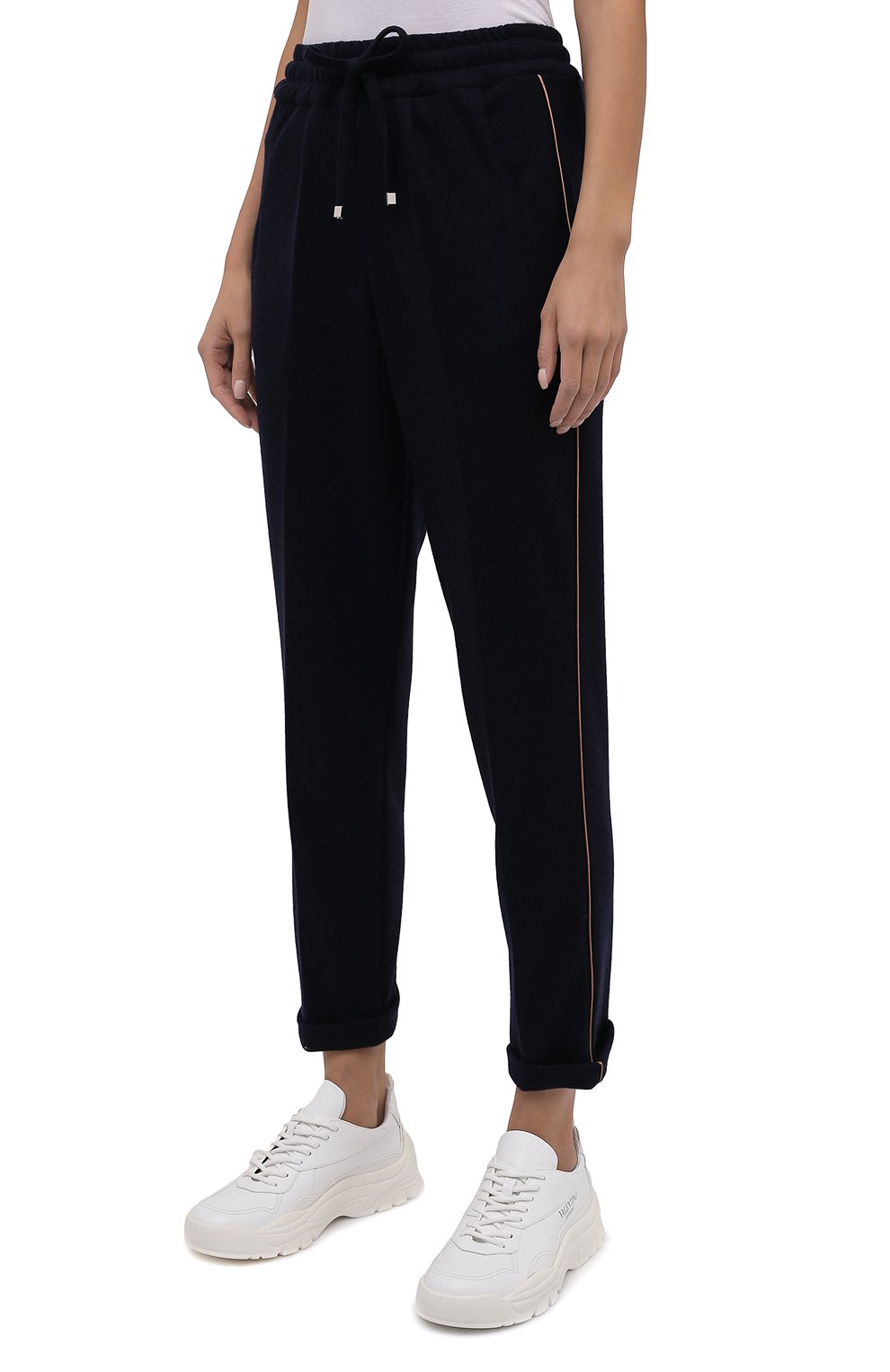 Кашемировые брюки KITON темно-синего цвета по цене 256500 руб., арт. D52122K05T67, фото 3 Кашемировые брюки KITON, арт. D52122K05T67, фото 3