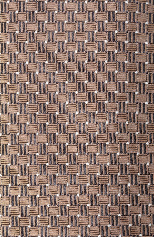 Шелковый галстук Canali 18/HJ04530 Коричневый  18/HJ04530 Фото 4