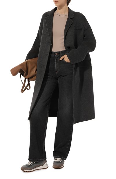 Комбинированные кроссовки BRUNELLO CUCINELLI, арт. MZSFGBP166, фото 2