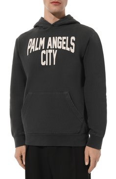 Хлопковое худи PALM ANGELS, арт. PMBB117R24FLE007, фото 3
