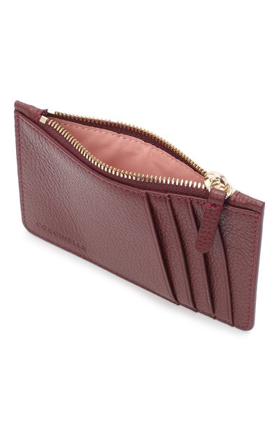 Кожаный футляр для кредитных карт COCCINELLE бордового цвета по цене 7440 руб., арт. E2 GL0 12 98 01, фото 3 Кожаный футляр для кредитных карт COCCINELLE, арт. E2 GL0 12 98 01, фото 3