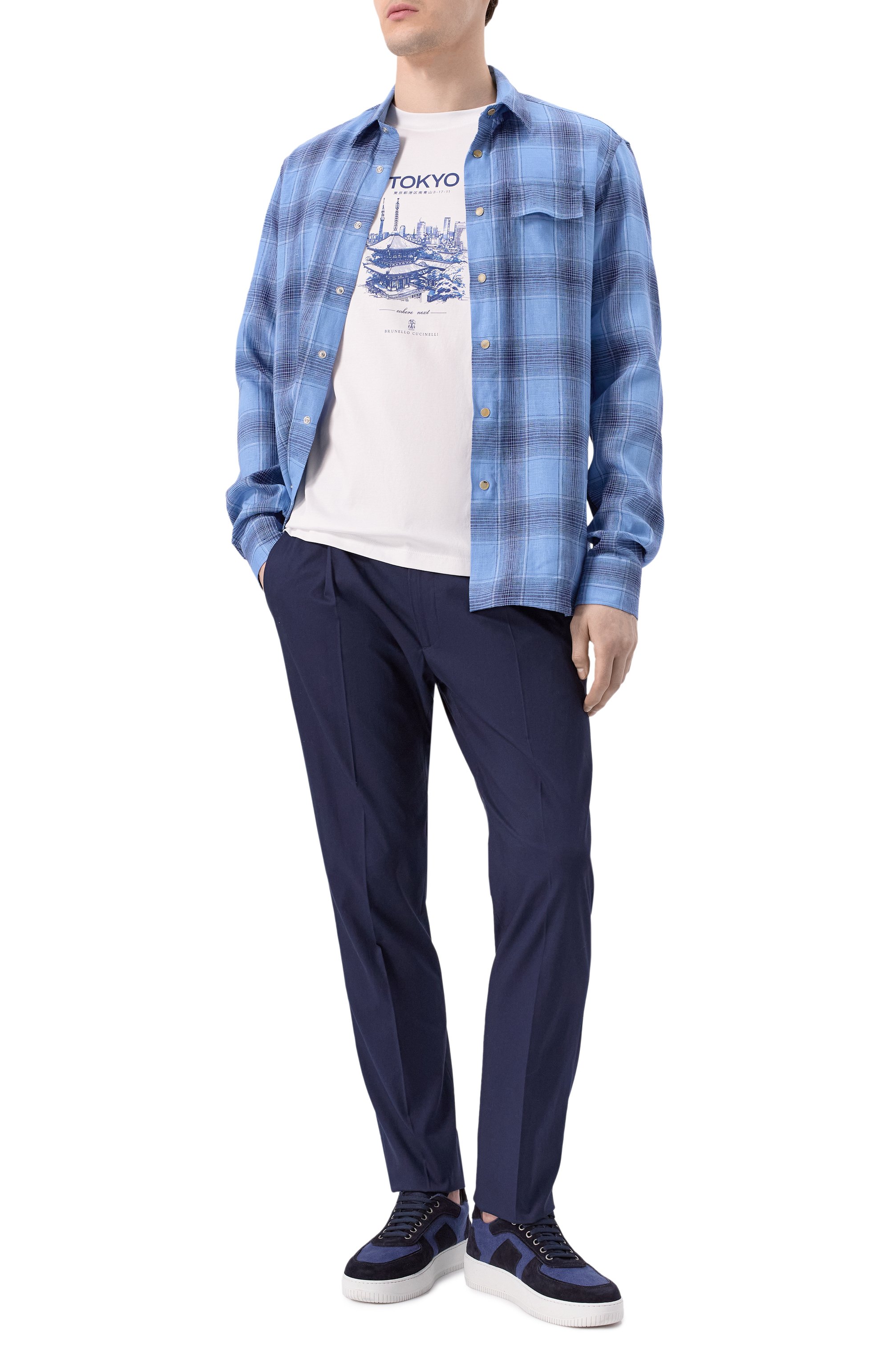 Хлопковая футболка BRUNELLO CUCINELLI, арт. M0B138453, фото 2