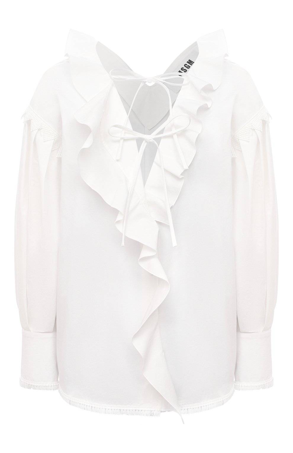 Хлопковая блузка MSGM, арт. 3041MDM17 217104, фото 1