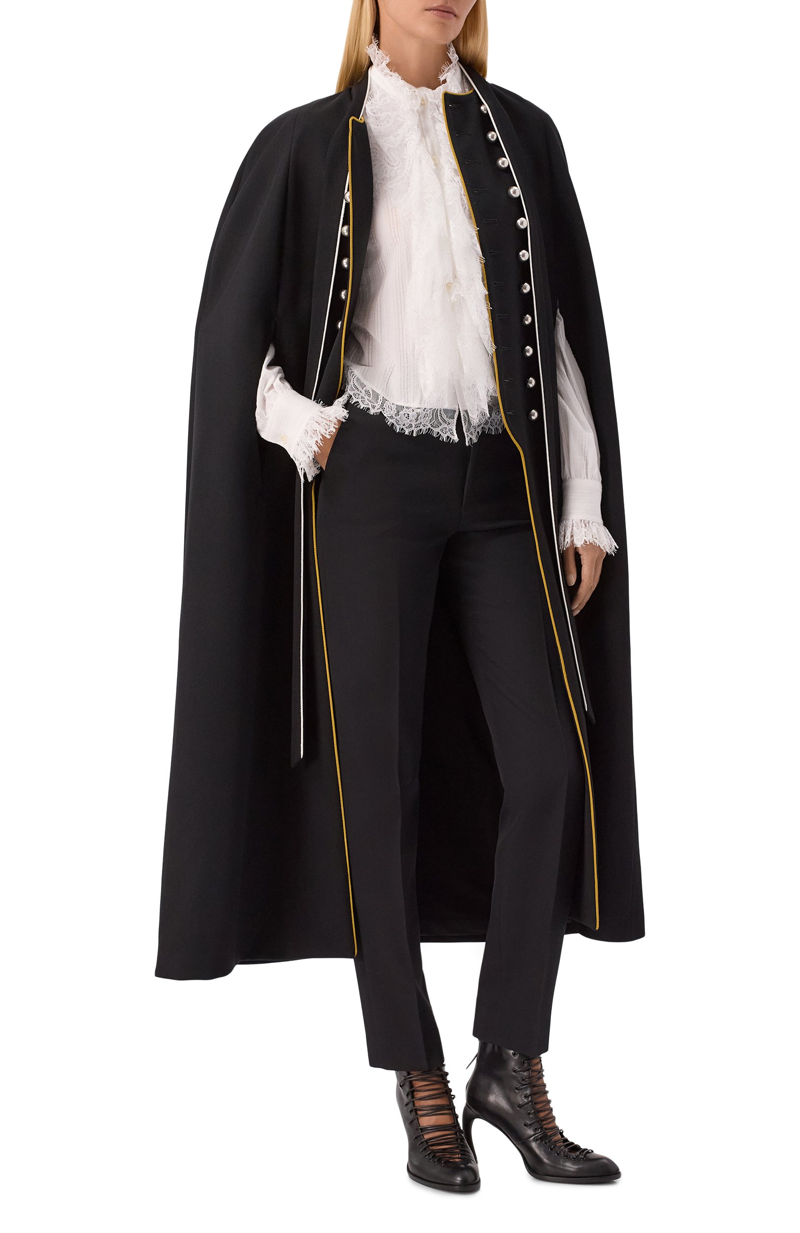 Хлопковая блузка ANN DEMEULEMEESTER белого цвета по цене 98850 руб., арт. B0014538/FA752, фото 2 Хлопковая блузка ANN DEMEULEMEESTER, арт. B0014538/FA752, фото 2