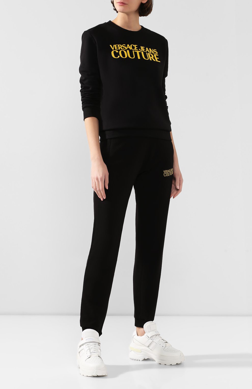 Хлопковый свитшот VERSACE JEANS COUTURE, арт. B6HUA798-UDP309 L0G0 CAVIAR/30211, фото 2