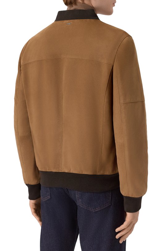 Замшевый бомбер Windsor RENAT0-L/1300160 Бежевый  RENAT0-L/1300160 Фото 4