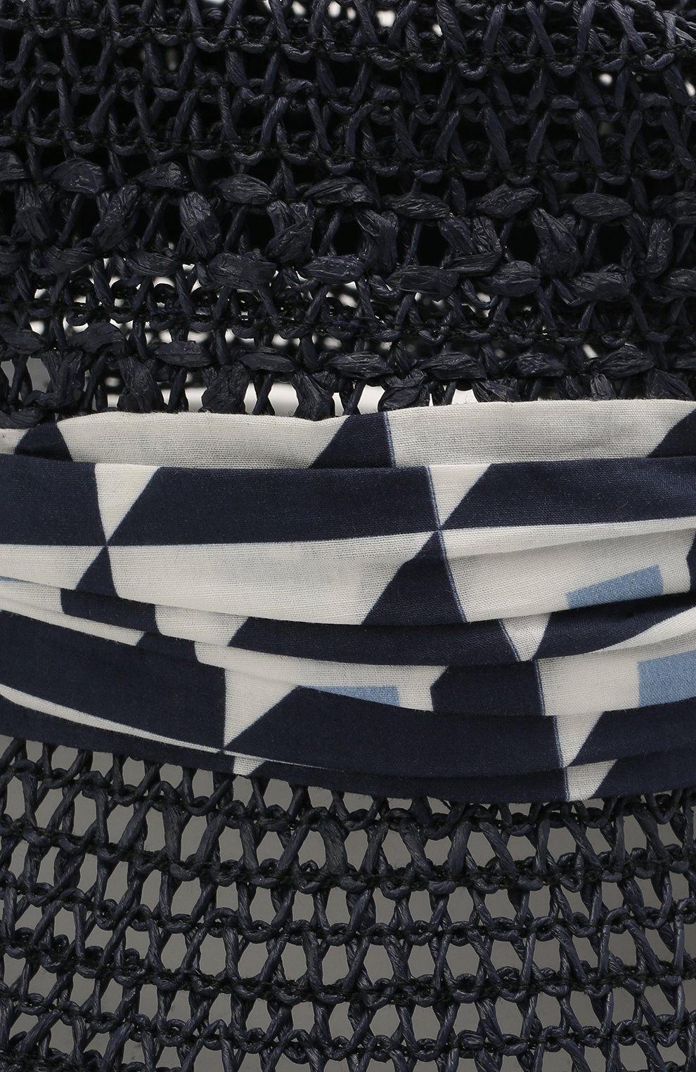 Панама DOLCE & GABBANA темно-синего цвета по цене 46850 руб., арт. GH691Z/GEQ84, фото 3 Панама DOLCE & GABBANA, арт. GH691Z/GEQ84, фото 3