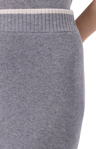 Юбка из шерсти и кашемира PINKO серого цвета по цене 22300 руб., арт. 105489/A2Q9, фото 5 Юбка из шерсти и кашемира PINKO, арт. 105489/A2Q9, фото 5