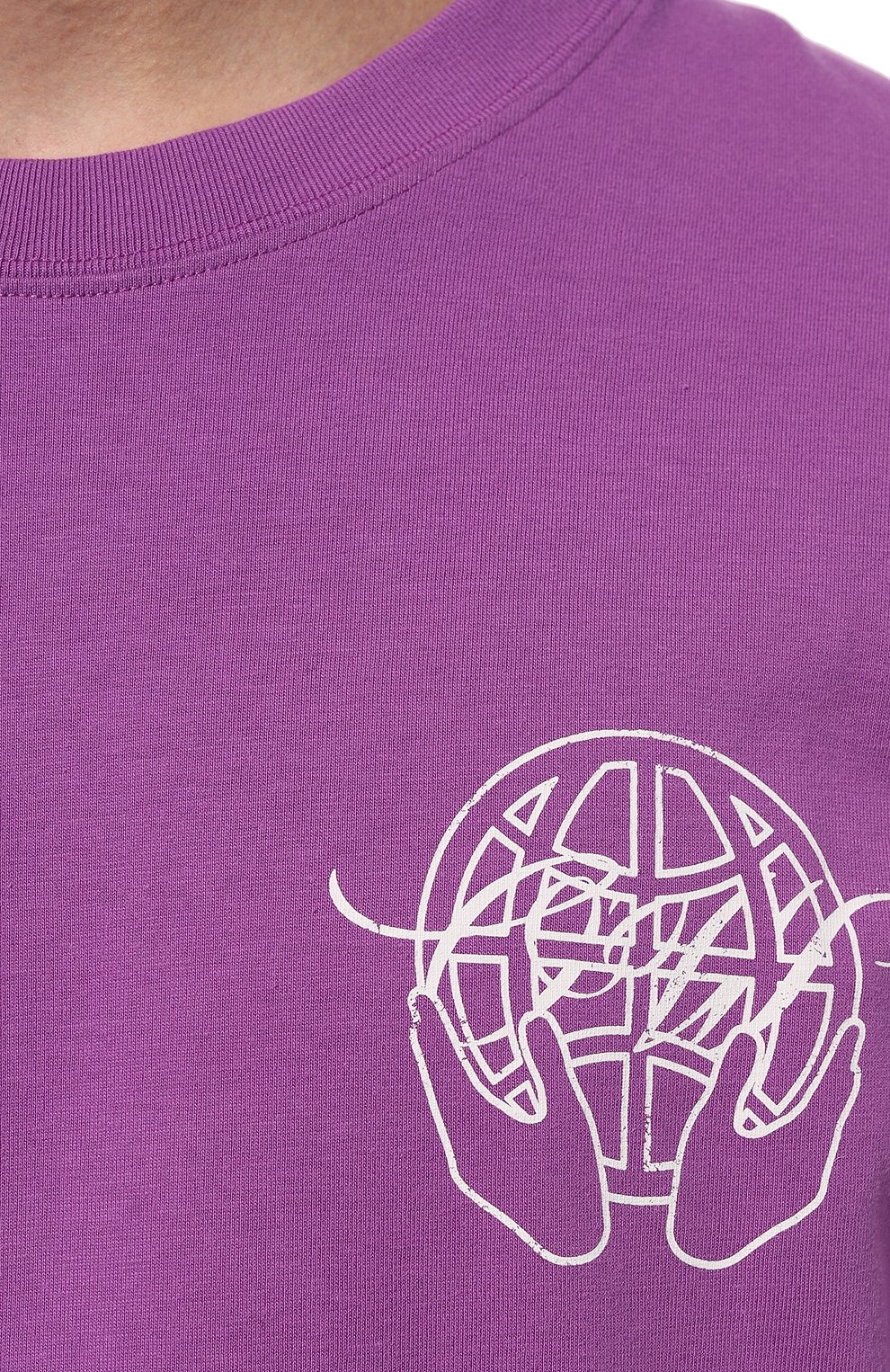 Хлопковая футболка OFF-WHITE, арт. OMAA027S23JER0073601, фото 5