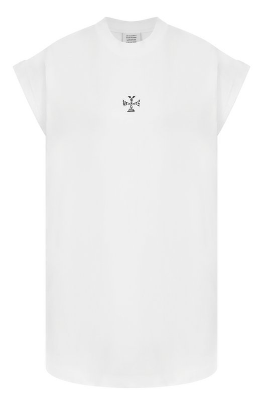 Хлопковая футболка VETEMENTS ME76TR175W/1200 LIGHT JERSEY Белый ME76TR175W/1200 LIGHT JERSEY