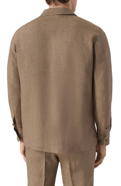 Льняная рубашка CAPOBIANCO, арт. 18M501.LL00., фото 4