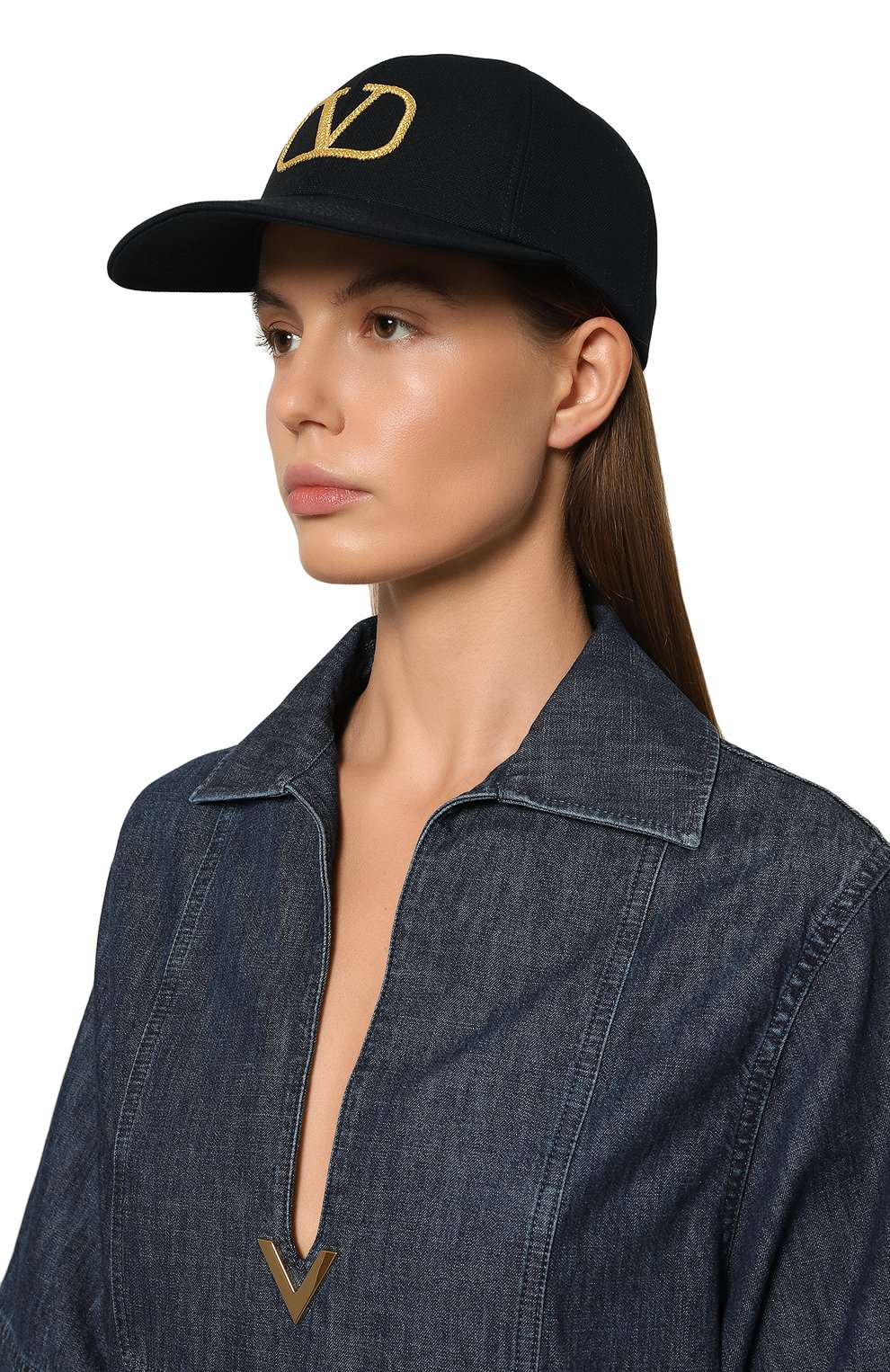 Хлопковая бейсболка VALENTINO, арт. 5W2HDA24/PQT, фото 2