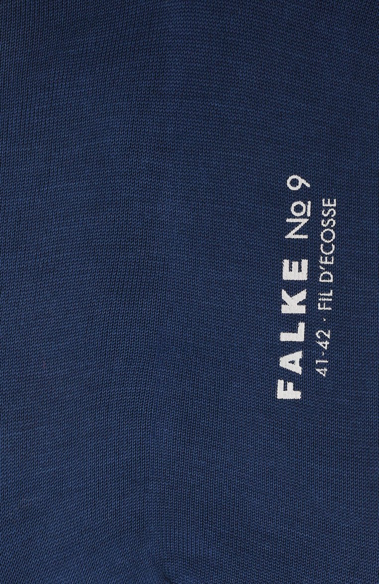Мужские хлопковые носки FALKE синего цвета, арт. 14651. | Фото 2 (Материал внешний: Хлопок; Кросс-КТ: бельё; Нос: Не проставлено; Материал сплава: Проставлено)