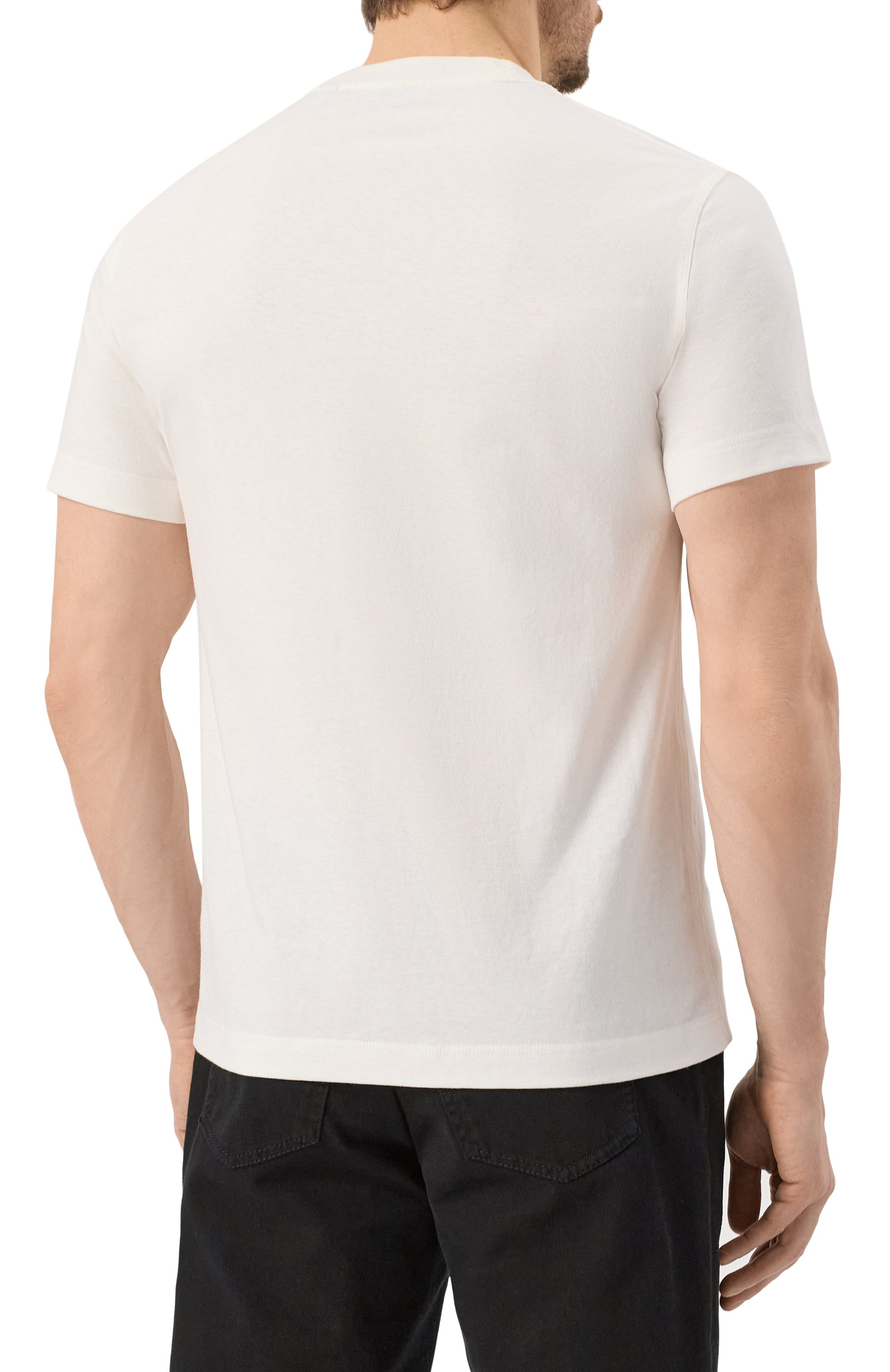 Хлопковая футболка BURBERRY кремового цвета по цене 47350 руб., арт. 8102254, фото 4 Хлопковая футболка BURBERRY, арт. 8102254, фото 4