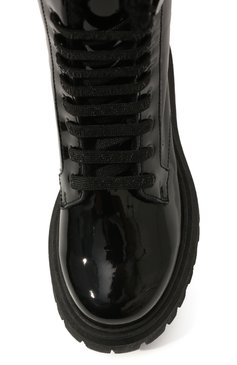 Детские кожаные ботинки DOLCE & GABBANA черного цвета, арт. D11109/A3B70/29-36 | Фото 4 (Рег�иональные ограничения белый список (Axapta Mercury): Не проставлено; Материал сплава: Проставлено; Нос: Не проставлено; Материал внутренний: Текстиль)