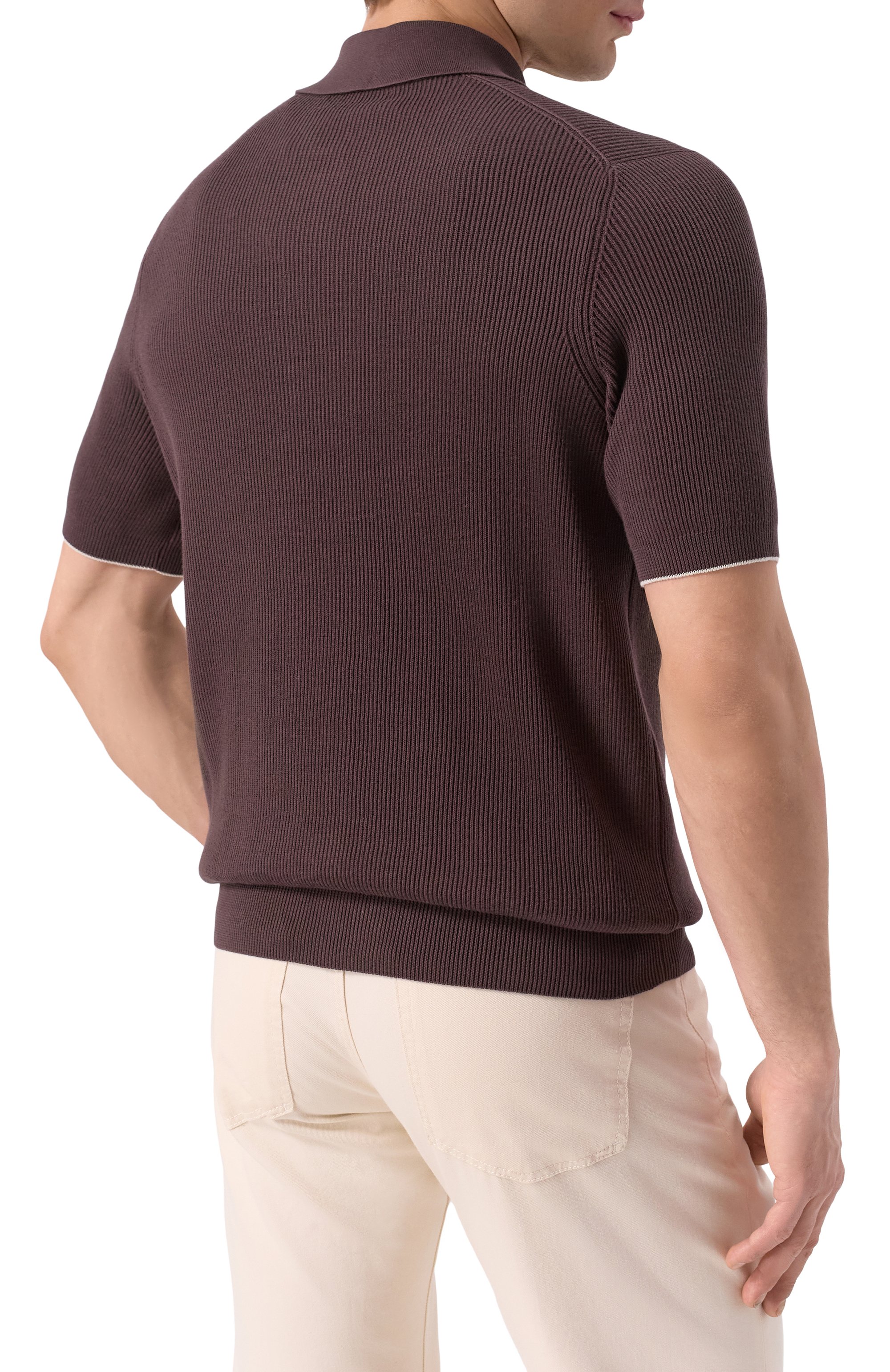 Хлопковое поло BRUNELLO CUCINELLI, арт. M29400005, фото 4