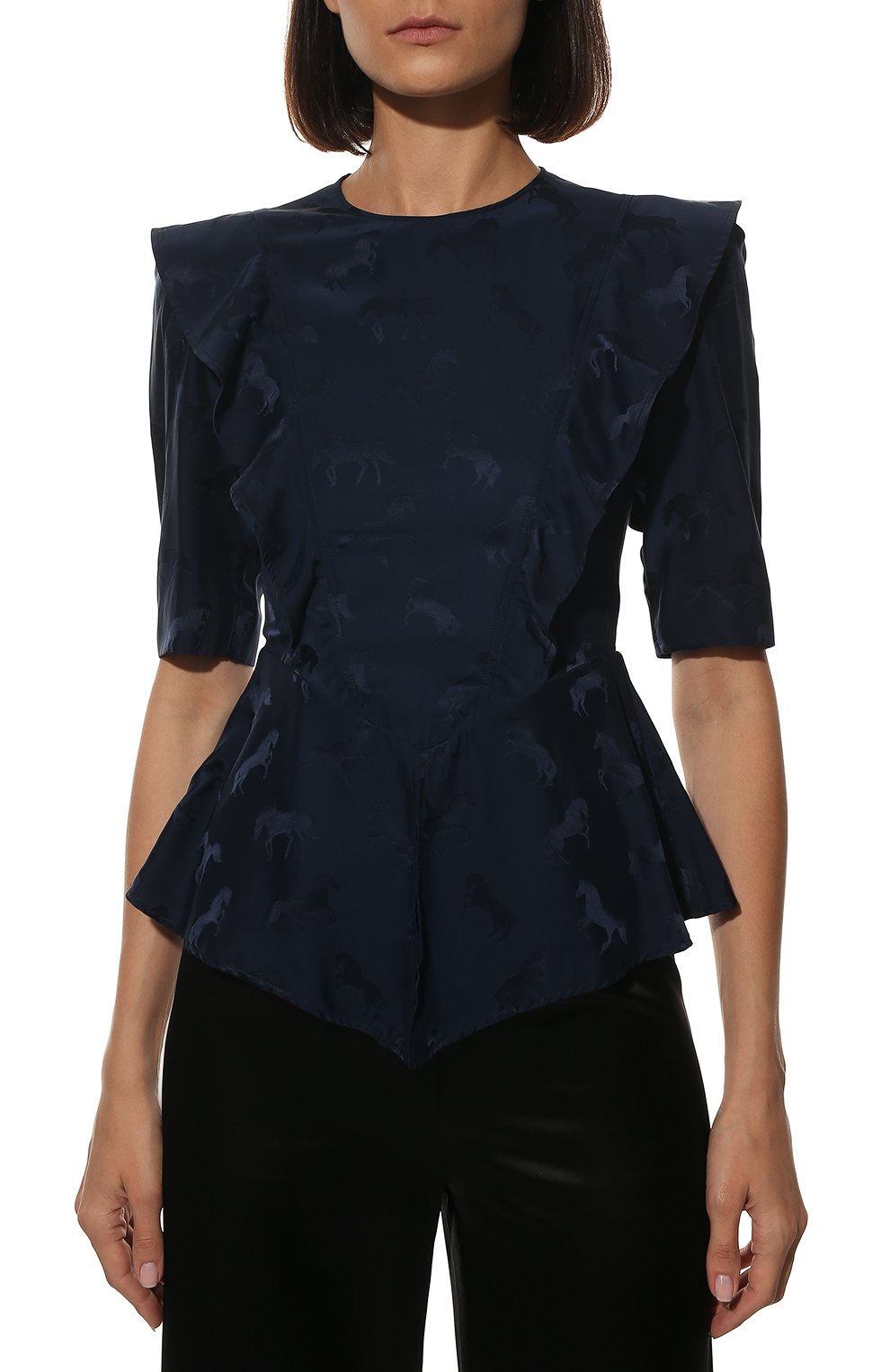 Блузка из смеси шелка и вискозы STELLA MCCARTNEY, арт. 599865/SNA57, фото 3