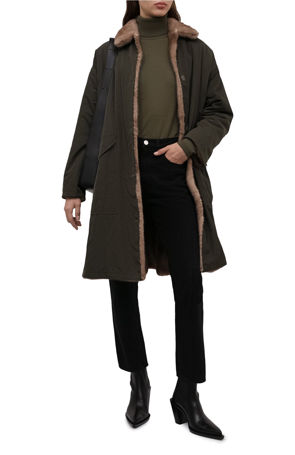 Двусторонняя парка с подкладкой из меха норки YS ARMY PARIS, арт. 22WFM04601A22X, фото 2
