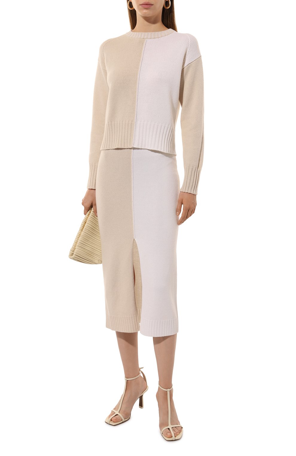 Юбка из шерсти и кашемира LORENA ANTONIAZZI бежевого цвета по цене 56900 руб., арт. A24123SM02G/2472, фото 2 Юбка из шерсти и кашемира LORENA ANTONIAZZI, арт. A24123SM02G/2472, фото 2