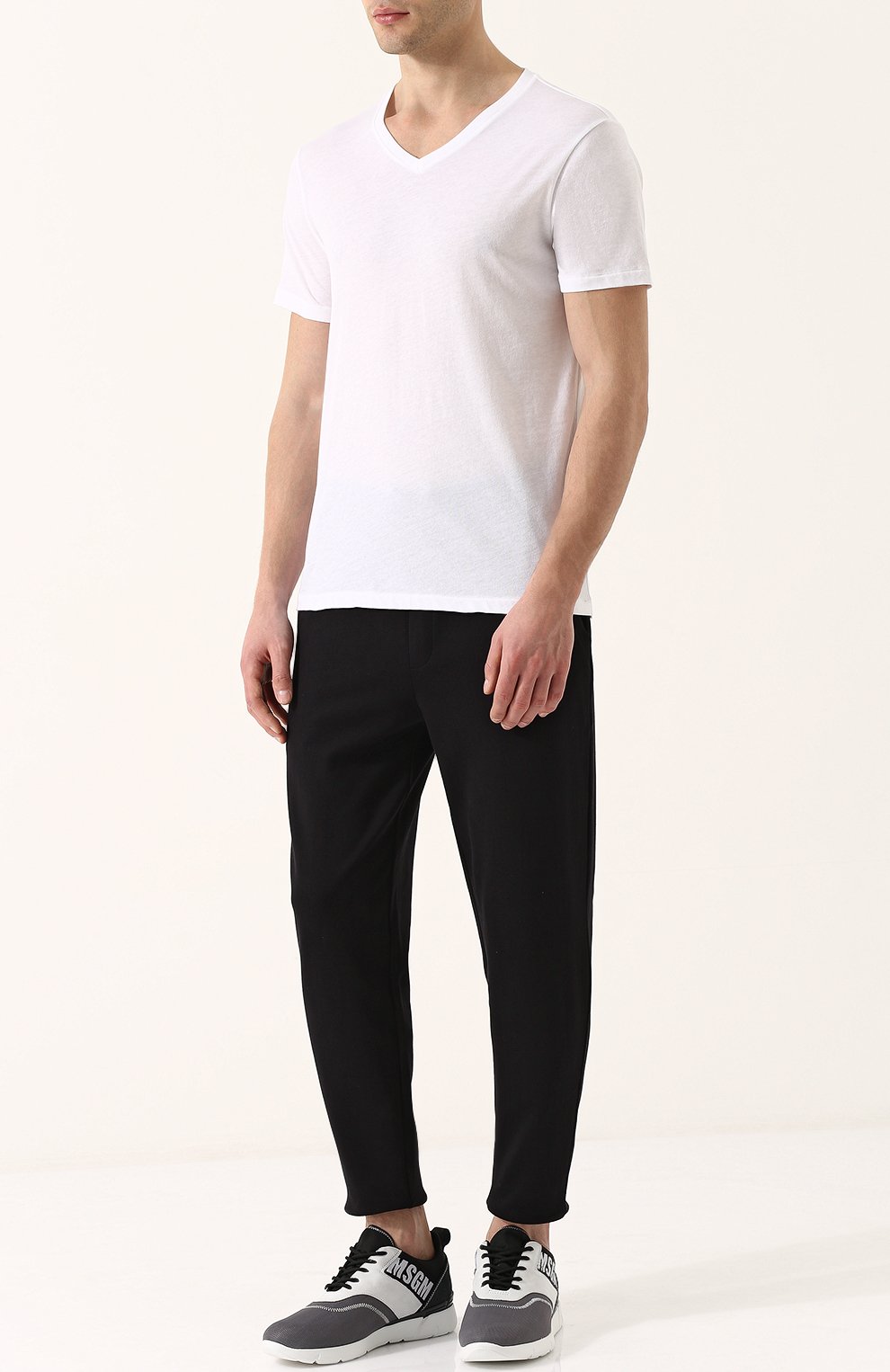 Хлопковая футболка с v-образным вырезом POLO RALPH LAUREN, арт. 710645340, фото 2