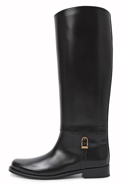 Кожаные сапоги julia SAINT LAURENT черного цвета по цене 215000 руб., арт. 840698/AAEHR, фото 4 Кожаные сапоги julia SAINT LAURENT, арт. 840698/AAEHR, фото 4