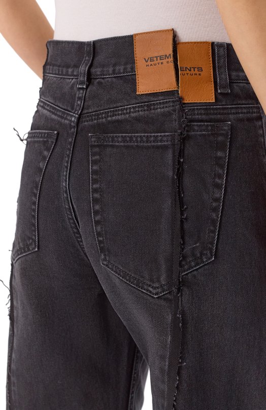 Джинсы VETEMENTS ME76DP089B4/2803 DENIM Чёрный  ME76DP089B4/2803 DENIM Фото 5