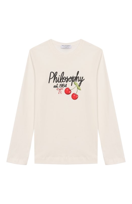 Хлопковый лонгслив Philosophy di Lorenzo Serafini Kids