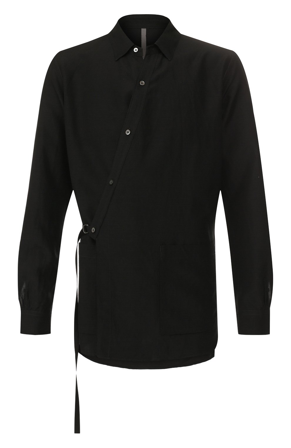 Рубашка из вискозы KAZUYUKI KUMAGAI черного цвета по цене 29850 руб., арт. KS91-036, фото 1 Рубашка из вискозы KAZUYUKI KUMAGAI, арт. KS91-036, фото 1