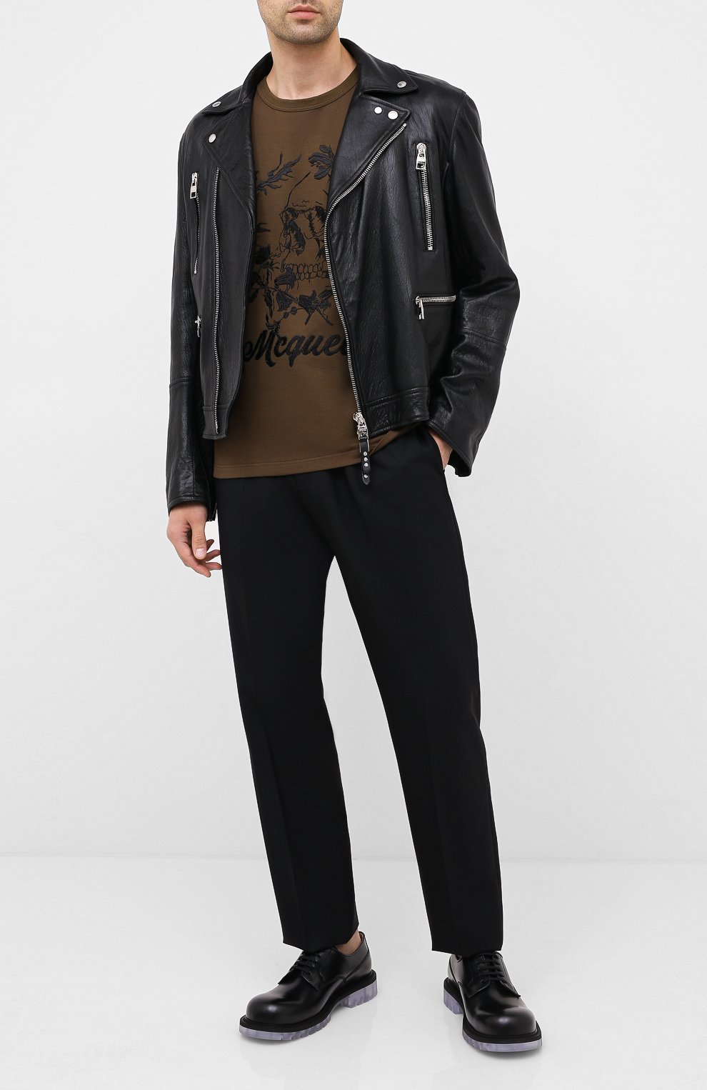 Хлопковая футболка ALEXANDER MCQUEEN, арт. 624177/QPZ63, фото 2