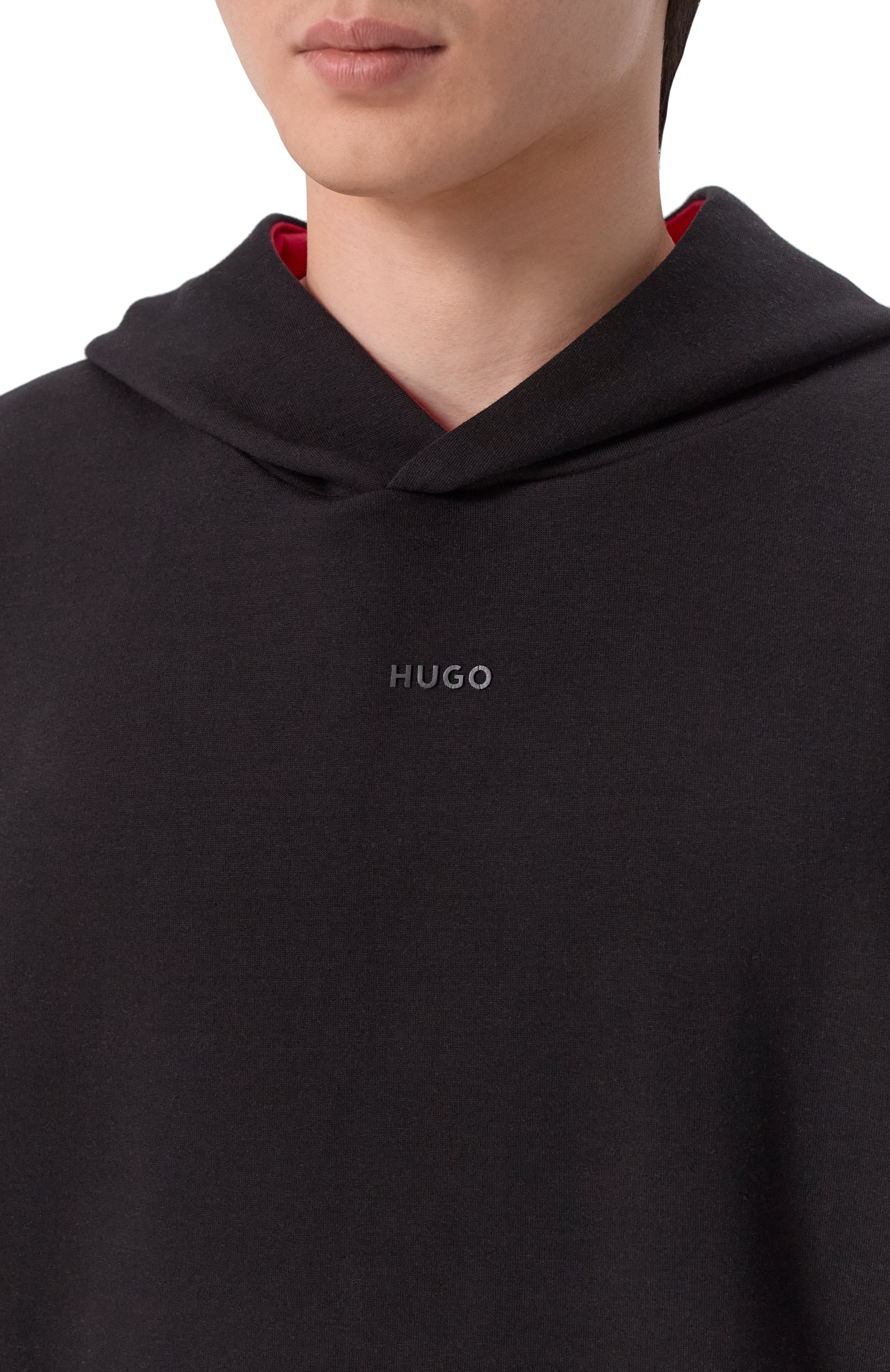 Хлопковое худи HUGO, арт. 50554477, фото 5