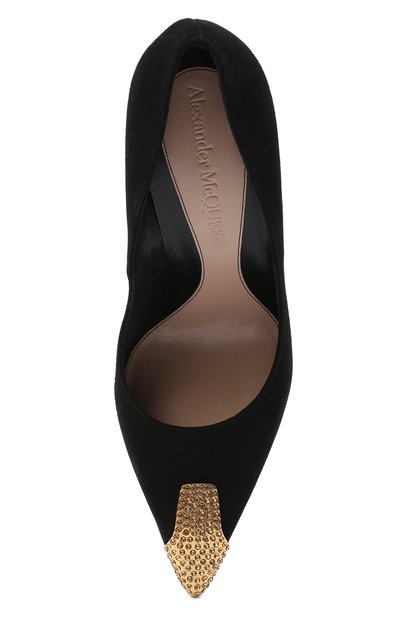 Замшевые туфли ALEXANDER MCQUEEN черного цвета по цене 83400 руб., арт. 633501/WHR73, фото 5 Замшевые туфли ALEXANDER MCQUEEN, арт. 633501/WHR73, фото 5