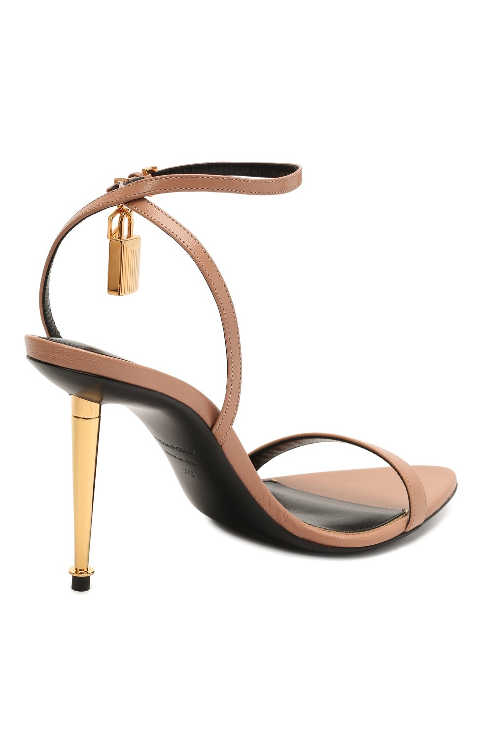 Кожаные босоножки padlock TOM FORD, арт. W2748T-LKD002, фото 4