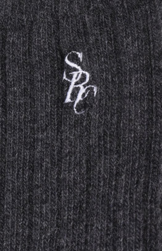 Носки из шерсти и кашемира Sporty and Rich AC07864302GY11 Серый  AC07864302GY11 Фото 2