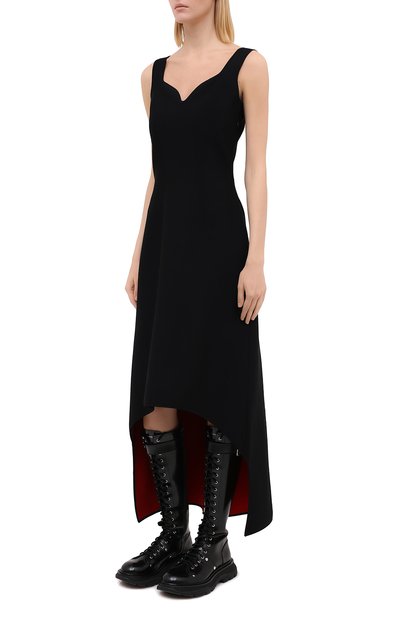 Платье из вискозы ALEXANDER MCQUEEN, арт. 641914/Q1AR2, фото 3