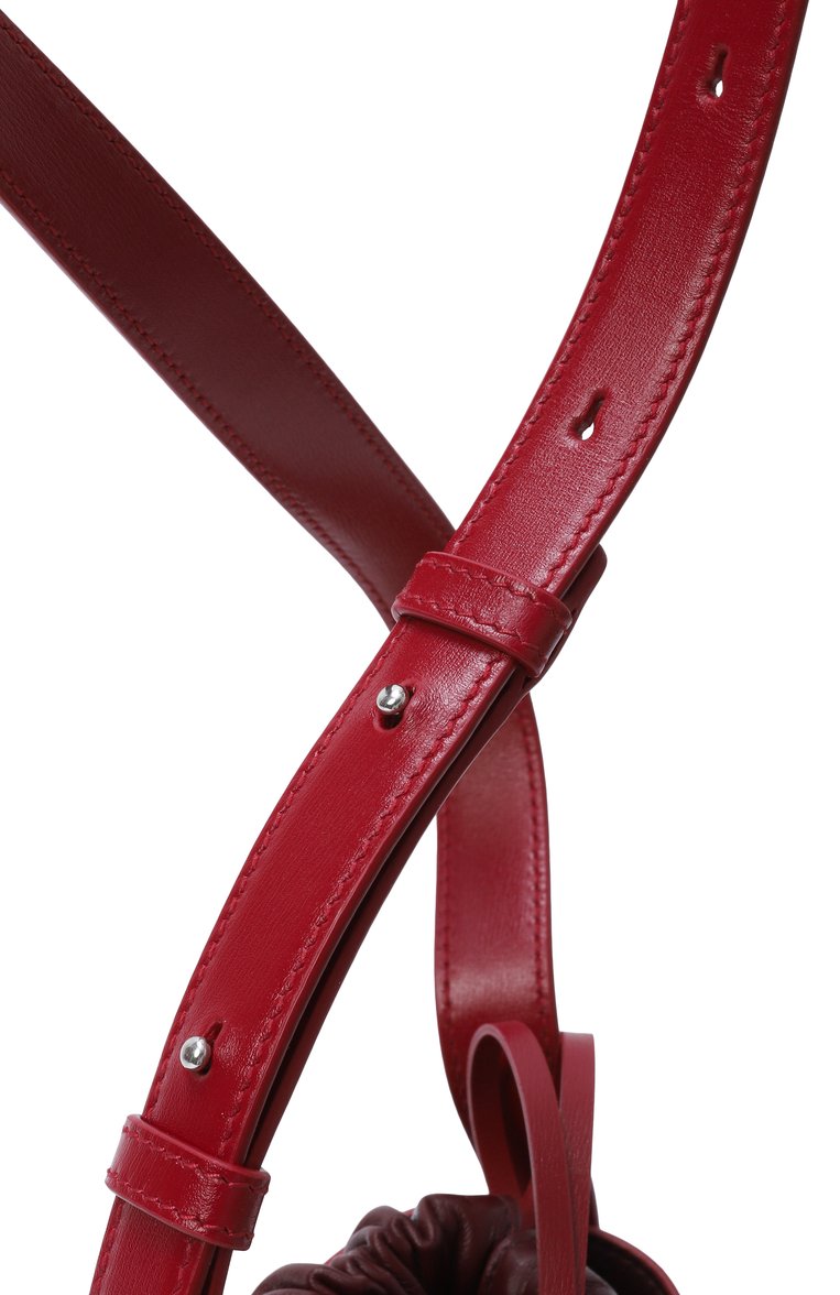 Женская сумка curve JIL SANDER  цвета, арт. J07WG0082/P7101 | Фото 3 (Ремень/цепочка: На ремешке; Размер: small; Автоматизация ТО: Проставлено; Автоматизация состава: Проставлено; Материал: Натуральная кожа)