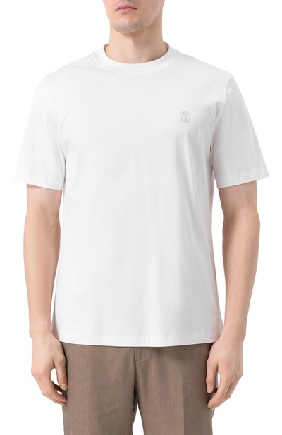 Хлопковая футболка BRUNELLO CUCINELLI, арт. M0B138440, фото 3