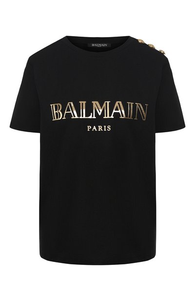 Женская хлопковая футболка BALMAIN, арт. RF11077/I042