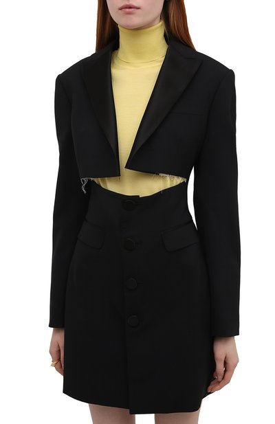 Шерстяное платье DSQUARED2 черного цвета по цене 176500 руб., арт. S72CV0242/S40320, фото 3 Шерстяное платье DSQUARED2, арт. S72CV0242/S40320, фото 3