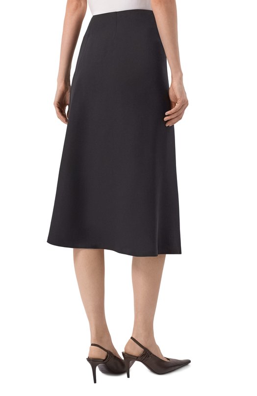 Шелковая юбка Loro Piana FA03611 Чёрный  FA03611 Фото 4