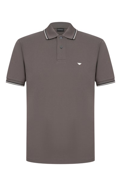 Мужская хлопковое поло EMPORIO ARMANI, арт. EM004607/AF23090
