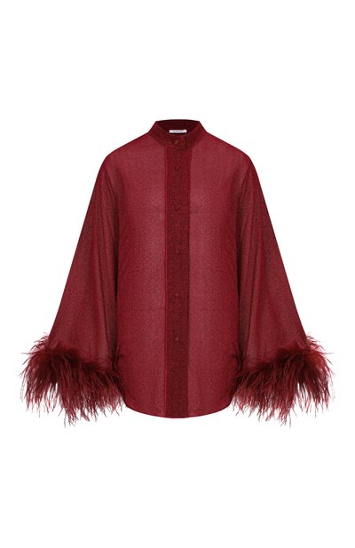 Женский блузка с отделкой перьями OSEREE, арт. LSF213