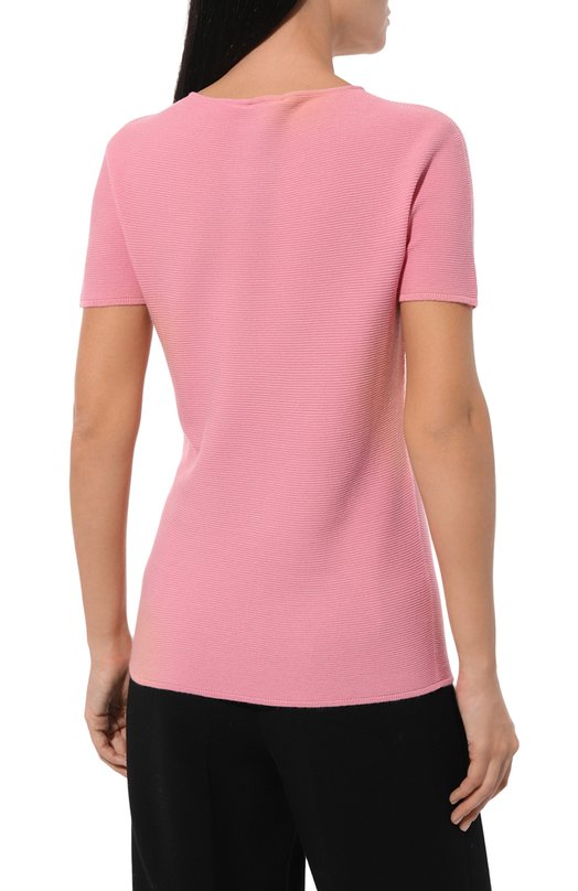 Топ из вискозы Giorgio Armani 8NAM32/AM05Z Розовый  8NAM32/AM05Z Фото 4