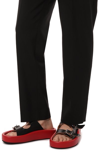 Кожаные шлепанцы MM6, арт. S59WP0187/P5263, фото 3