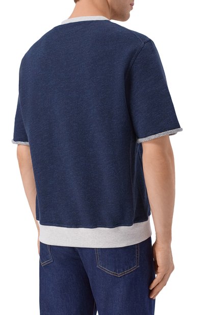 Свитшот из хлопка и льна BRUNELLO CUCINELLI, арт. MR8313378G, фото 4