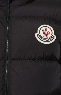 Мужская пуховик citala MONCLER черного цвета, арт. 1A000.15/5396L | Фото 5 (Мужское Кросс-КТ: пуховик-коротк�ий; Рукава: Длинные; Материал внешний: Синтетический материал; Материал сплава: Проставлено; Драгоценные камни: Проставлено; Длина (верхняя одежда): Короткие; Материал утеплителя: Пух и перо; Стили: Кэжуэл)