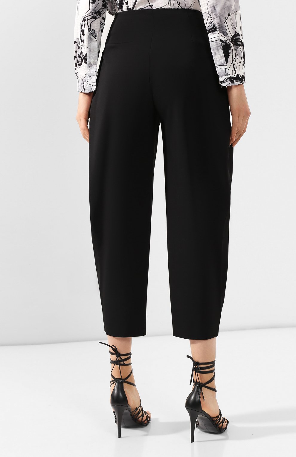 Шерстяные брюки STELLA MCCARTNEY черного цвета по цене 49300 руб., арт. 594972/SMB48, фото 4 Шерстяные брюки STELLA MCCARTNEY, арт. 594972/SMB48, фото 4