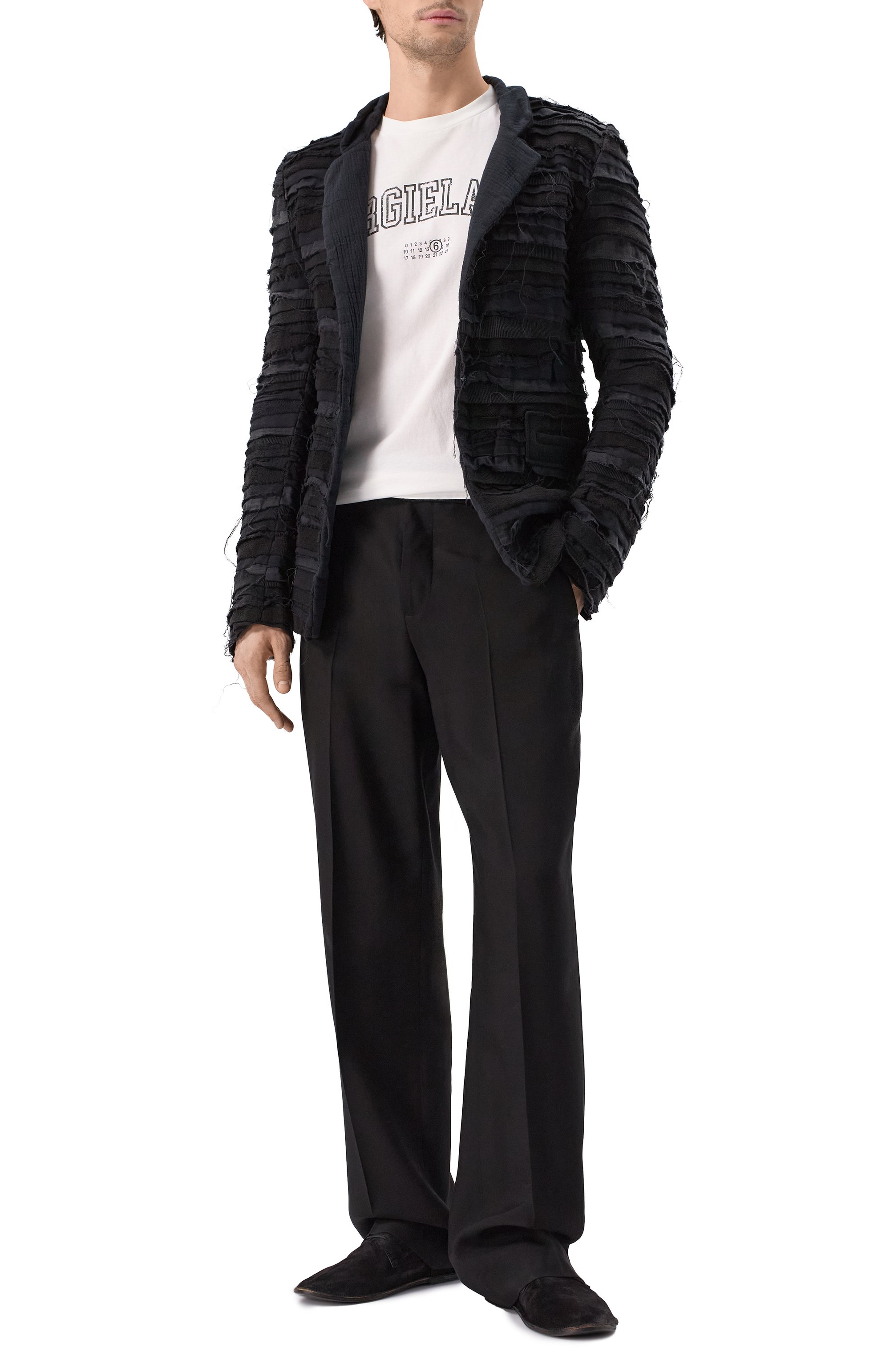 Комбинированный пиджак 139DEC, арт. SUT633-BK, фото 3