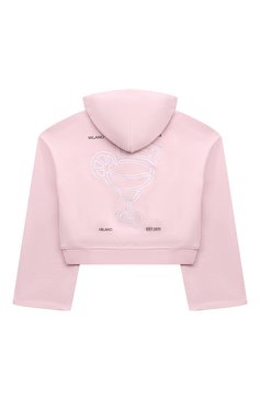 Укороченное худи из хлопка MSGM KIDS, арт. S4MSJGHS086, фото 2